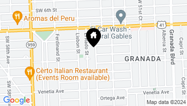 Map of 914 Madrid St, Coral Gables FL, 33134