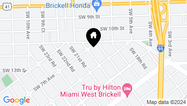 Map of 619 SW 20th Rd, Miami FL, 33129