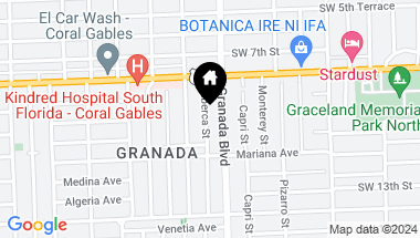 Map of 841 Alberca St, Coral Gables FL, 33134