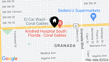 Map of 1209 San Miguel Ave, Coral Gables FL, 33134