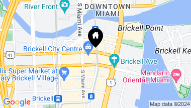 Map of 88 SW 7 Street # 1706, Miami FL, 33131