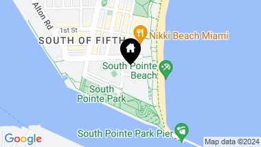 Map of 50 S Pointe Dr # 3501, Miami Beach FL, 33139