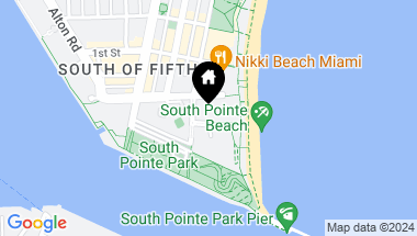 Map of 50 S Pointe Dr # 2502, Miami Beach FL, 33139