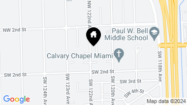 Map of 11 NW 122nd Ave, Miami FL, 33182