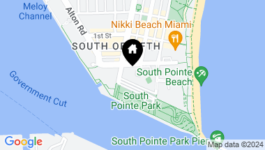 Map of 300 S Pointe Dr # 3601, Miami Beach FL, 33139