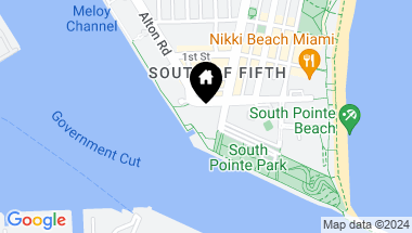 Map of 800 S Pointe Dr # 1904, Miami Beach FL, 33139