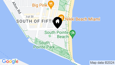 Map of 50 S Pointe Dr # 2201, Miami Beach FL, 33139