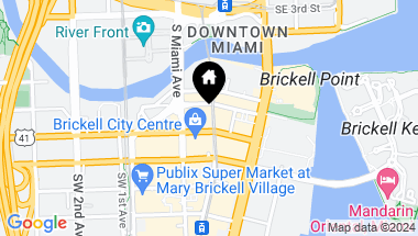Map of 68 SE 6th St # 1702, Miami FL, 33131