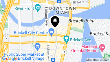 Map of 68 SE 6th St # 3601, Miami FL, 33131