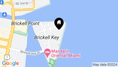 Map of 540 BRICKELL KEY DR # 607, Miami FL, 33131