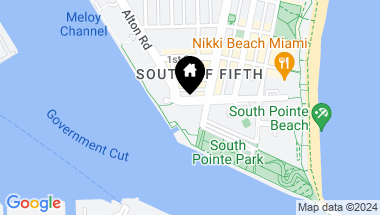 Map of 800 S Pointe Dr # 2004, Miami Beach FL, 33139