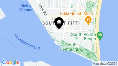 Map of 800 S Pointe Dr Unit: 1701/02, Miami Beach FL, 33139