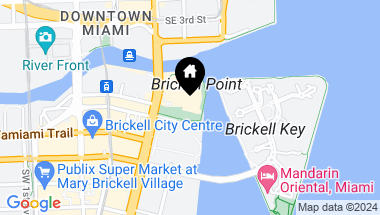 Map of 495 Brickell Ave Unit: BAY707, Miami FL, 33131