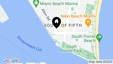 Map of 1000 S Pointe Dr # 708, Miami Beach FL, 33139