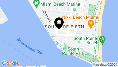 Map of 801 S Pointe Dr # 202, Miami Beach FL, 33139