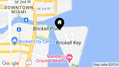 Map of 801 Brickell Key Blvd # 3309, Miami FL, 33131