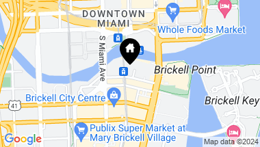 Map of 41 SE 5th St # 2114, Miami FL, 33131