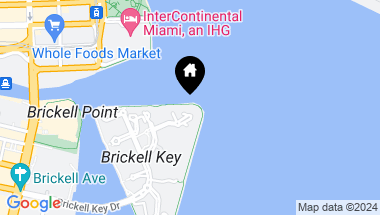 Map of 848 Brickell Key Dr 4305, Miami FL, 33131