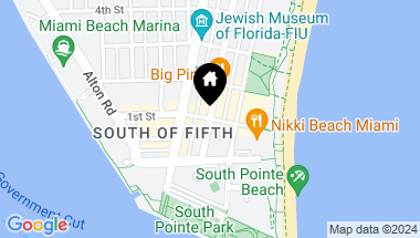 Map of 1 Collins Ave Unit: PH705, Miami Beach FL, 33139