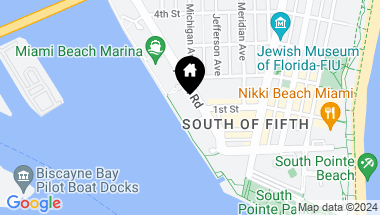 Map of 90 Alton Rd # 907, Miami Beach FL, 33139
