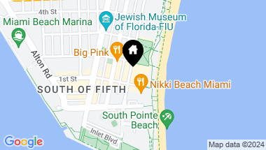 Map of 125 Ocean Dr # 0303 Unit: U-0303, Miami Beach FL, 33139