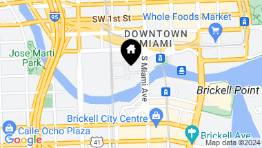 Map of 350 S MIAMI AV Unit: 3906, Miami FL, 33130