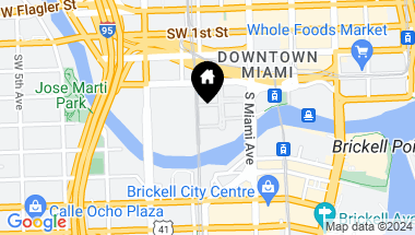 Map of 90 SW 3rd St 2802, Miami FL, 33130