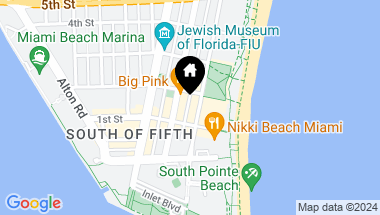 Map of 158 Ocean Dr # 203, Miami Beach FL, 33139