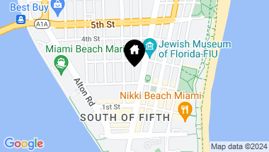 Map of 220 Washington Ave # 4A, Miami Beach FL, 33139