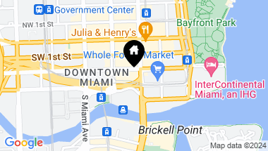 Map of 0 Brickell area salon, Miami FL, 33131