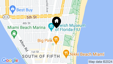 Map of 300 Collins Ave PH3, Miami Beach FL, 33139