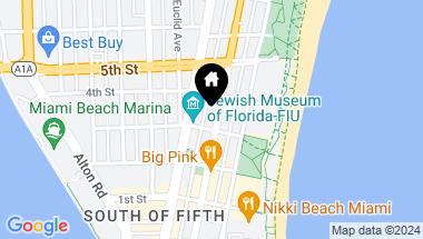 Map of 300 Collins Ave # 4C, Miami Beach FL, 33139