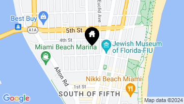 Map of 311 Meridian Ave PH 2, Miami Beach FL, 33139