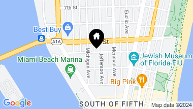 Map of 918 4th St, Miami Beach FL, 33139