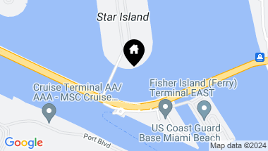 Map of 4-5 Star Island Dr, Miami Beach FL, 33139