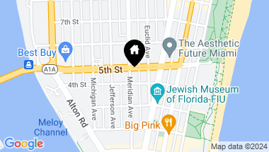 Map of 421 Meridian Ave # 18, Miami Beach FL, 33139
