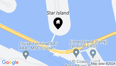 Map of 45 Star Island Dr, Miami Beach FL, 33139