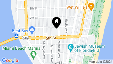 Map of 528 Meridian Ave # 504, Miami Beach FL, 33139
