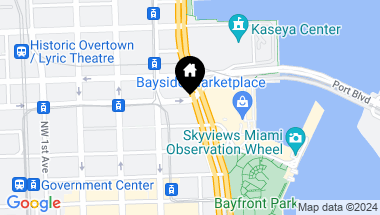 Map of 398 NE 5th street # 2904, Miami FL, 33132