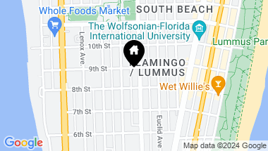 Map of 842 Meridian Ave # 2D, Miami Beach FL, 33139