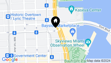 Map of 398 NE 5th St # 3309, Miami FL, 33132
