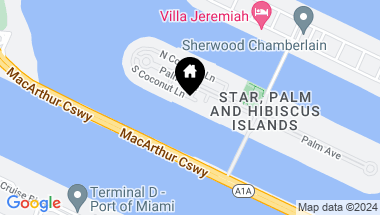 Map of 224 S Coconut Ln, Miami Beach FL, 33139