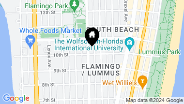 Map of 1009 Meridian Ave # 15, Miami Beach FL, 33139