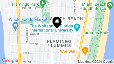 Map of 1010 Euclid Avenue, Miami Beach FL, 33139