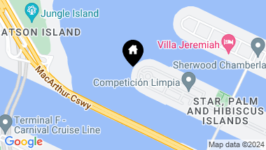 Map of 316 S Coconut Ln, Miami Beach FL, 33139