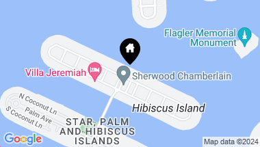 Map of 205 N Hibiscus Dr, Miami Beach FL, 33139