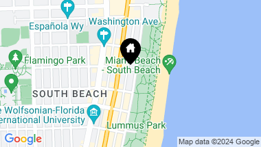 Map of 1250 Ocean Dr # 2N, Miami Beach FL, 33139