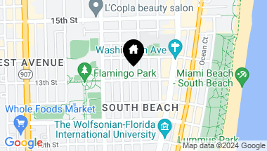 Map of 1300 Pennsylvania Ave # 104, Miami Beach FL, 33139