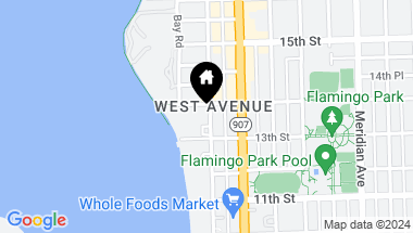 Map of 1330 West Ave # 1702, Miami Beach FL, 33139