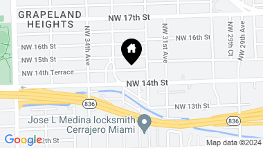 Map of 3240 NW 14th Ter, Miami FL, 33125